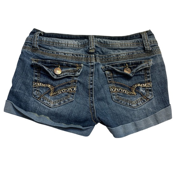 BUNDLE of Wallflower Jean Shorts 3 Size 3 Jrs Blue Denim Short Shorts Trio Set - Picture 8 of 16